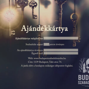 Voucher – Ajándékkártya